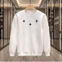 3 YILDIZ BASKILI BEYAZ SWEATSHİRT