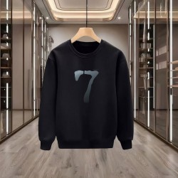 7 BASKILI SİYAH SWEATSHİRT