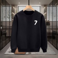 7 BASKILI SİYAH SWEATSHİRT