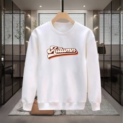 AUTUMN BASKILI BEYAZ SWEATSHİRT