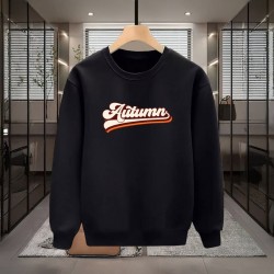 AUTUMN BASKILI SİYAH SWEATSHİRT