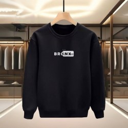 BRONX BASKILI SİYAH SWEATSHİRT