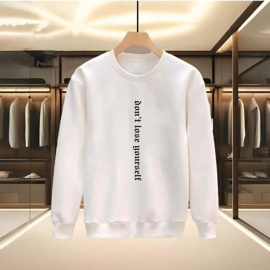 DON'T LOSE YOURSELF BASKILI BEYAZ SWEATSHİRT