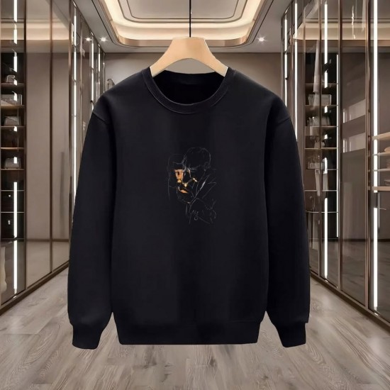 ADAMLAR BASKILI BEYAZ SWEATSHİRT