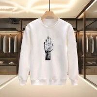 EL BASKILI BEYAZ SWEATSHİRT