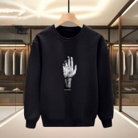 EL BASKILI SİYAH SWEATSHİRT