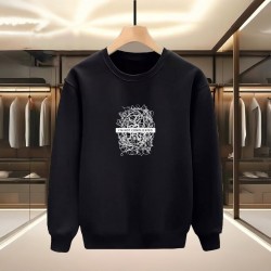 KARMAŞIK BASKILI SİYAH SWEATSHİRT