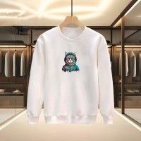 KEDİ BASKILI BEYAZ SWEATSHİRT