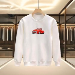 CAR BASKILI BEYAZ SWEATSHİRT