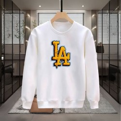 LA BASKILI BEYAZ SWEATSHİRT