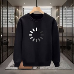 LOADİNG BASKILI SİYAH SWEATSHİRT