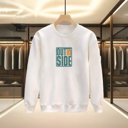 OUT İN SIDE BASKILI BEYAZ SWEATSHİRT