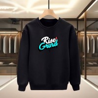 RISE GRIND BASKILI SİYAH SWEATSHİRT