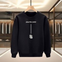 SOUTH SIDE BASKILI SİYAH SWEATSHİRT