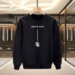 SOUTH SIDE BASKILI SİYAH SWEATSHİRT