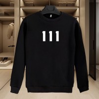 111 BASKILI SİYAH SWEATSHİRT