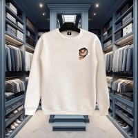 CAT BASKILI BEYAZ SWEATSHİRT