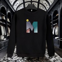 M BASKILI SİYAH SWEATSHİRT