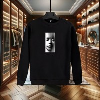 PORTRE BASKILI SİYAH SWEATSHİRT